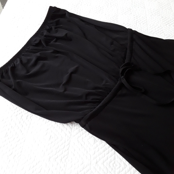 Sexy 70's Strapless Black Jumpsuit - Picture 2 of 3